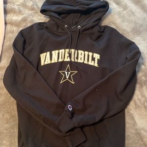 Vanderbilt Champion Hoodie. Size medium. Black